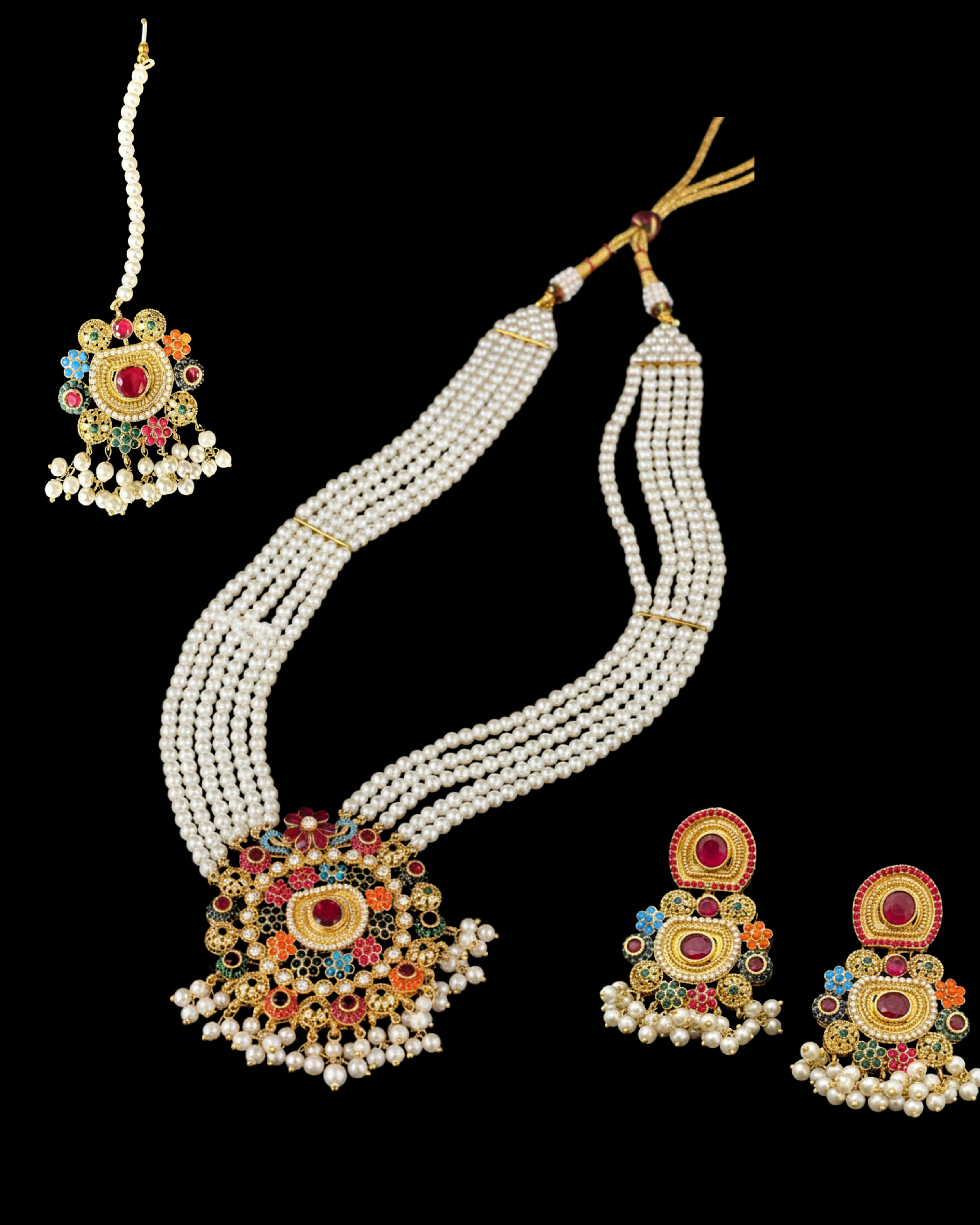 The Royal Navratna Pearl Set