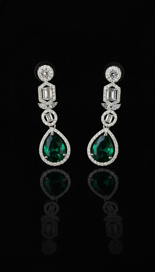 Emerald Green Drop & Tikka Set