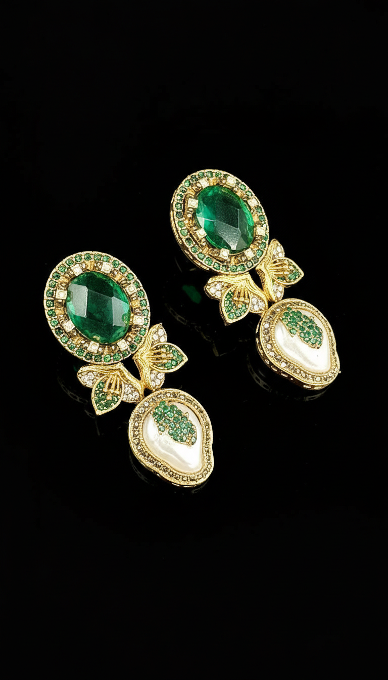 The Emerald Baroque Drops