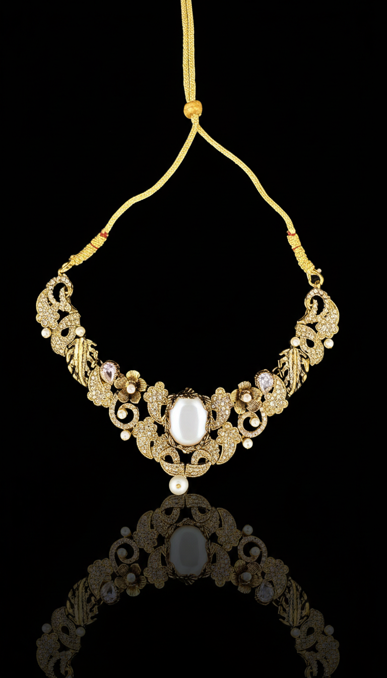 The Antique Ivory Floral Set