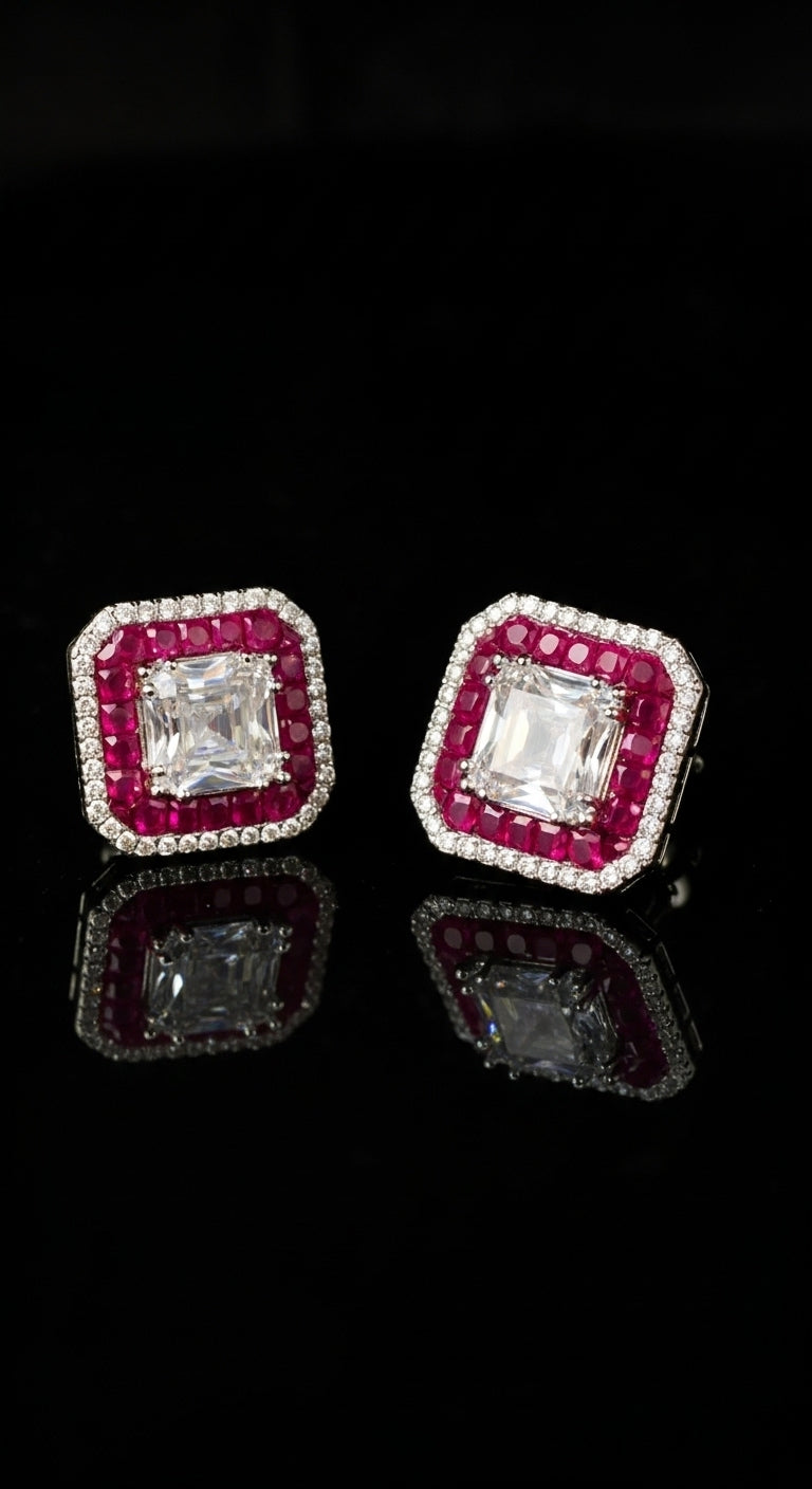 Crimson Heritage Studs