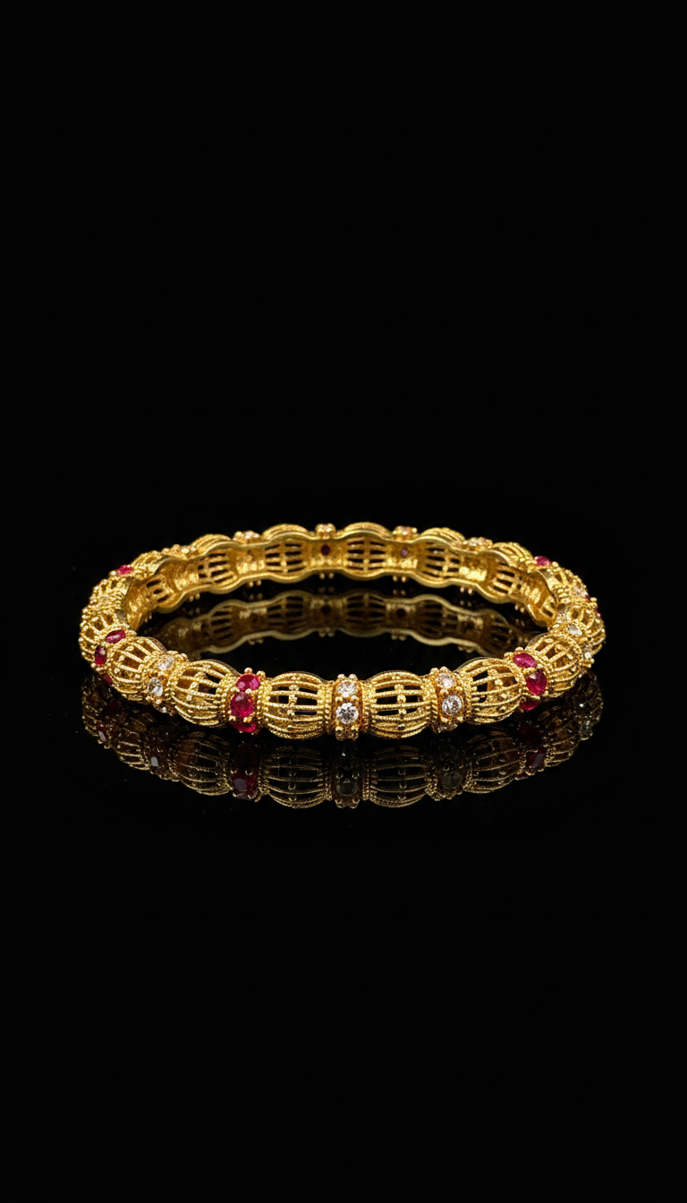 Ruby Woven Bangles