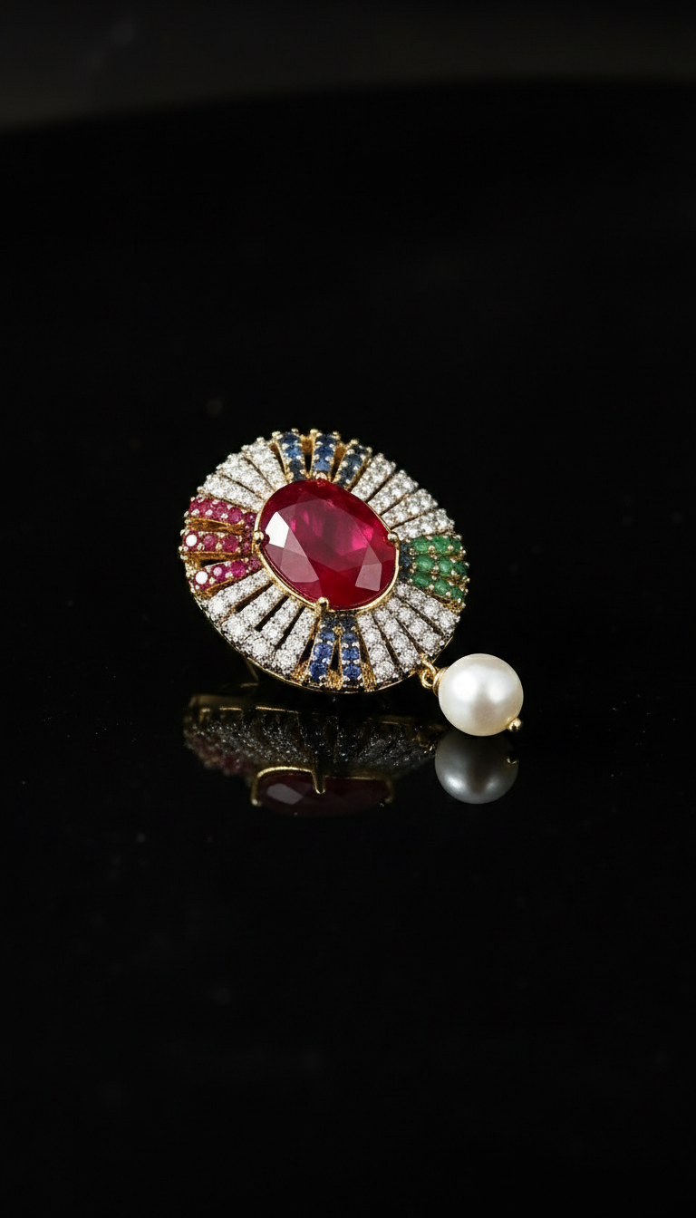 The Ruby Sunburst Pearl Set