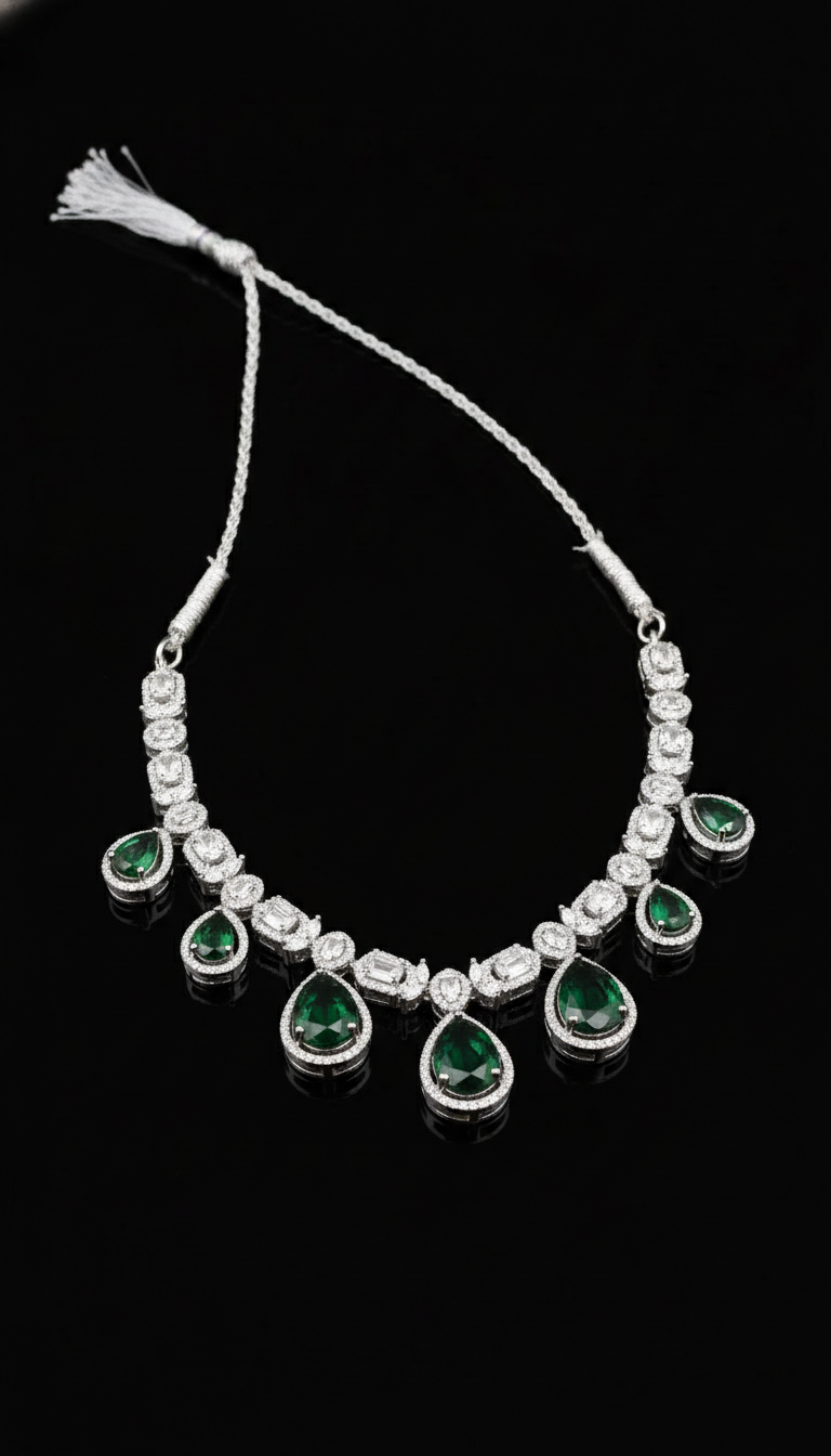 Emerald Green Drop & Tikka Set