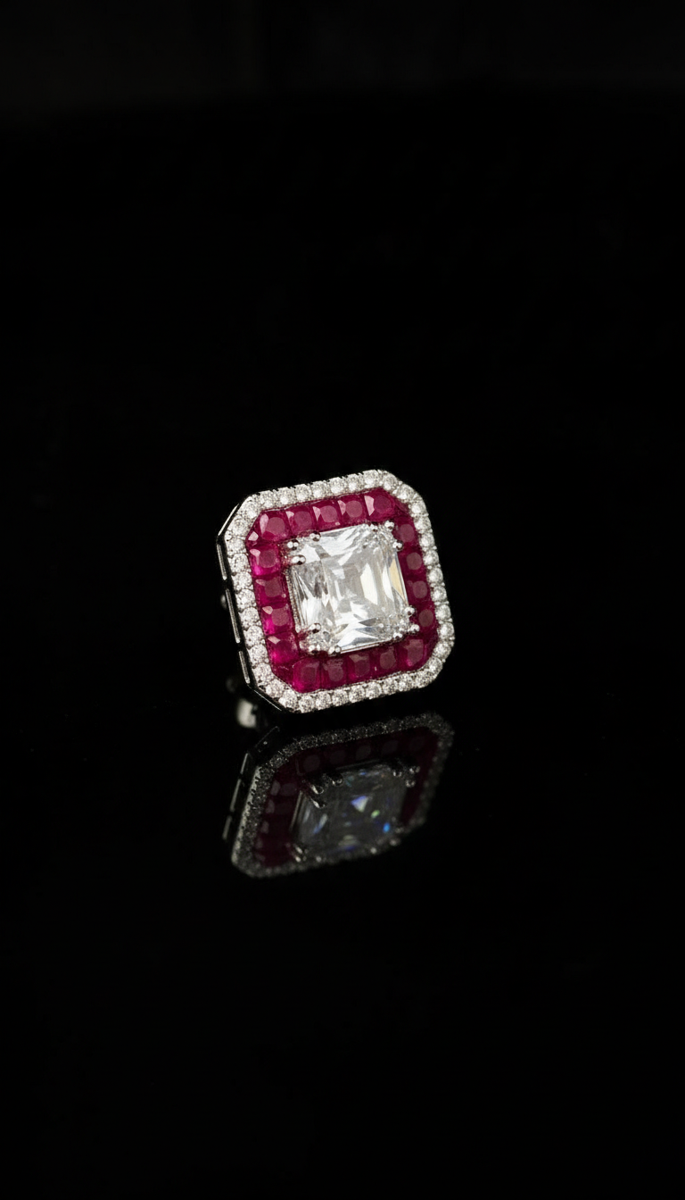 Crimson Heritage Studs