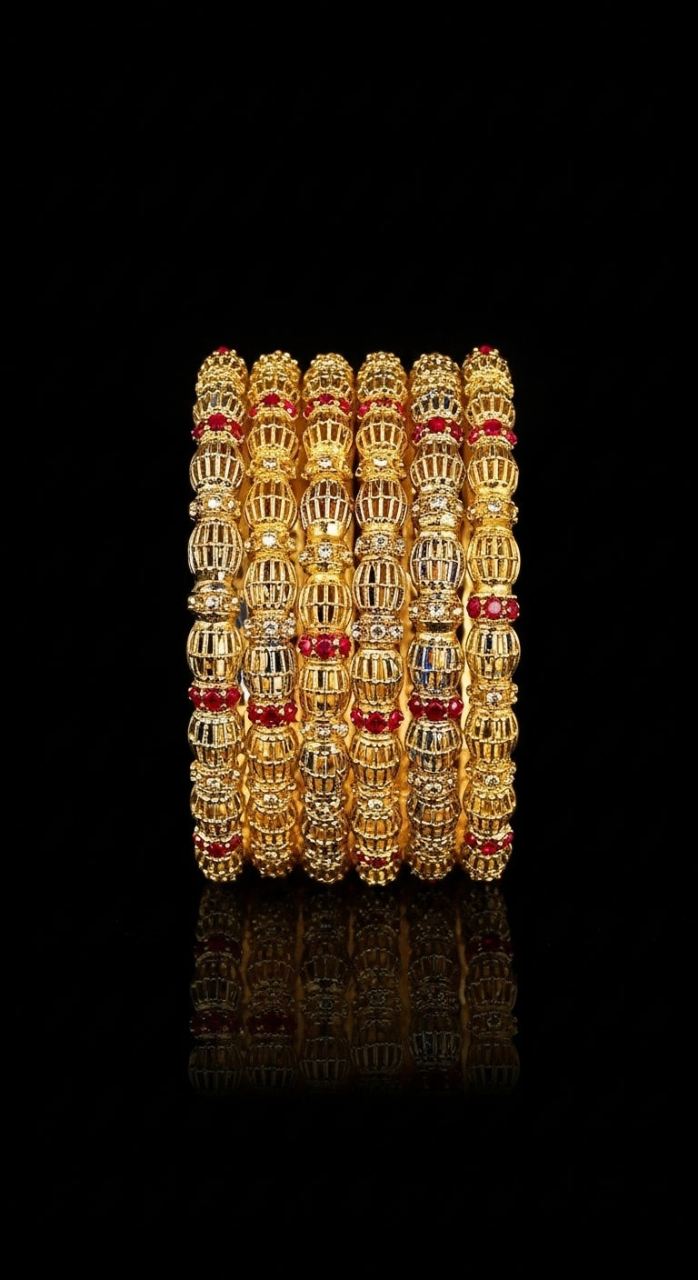 Ruby Woven Bangles